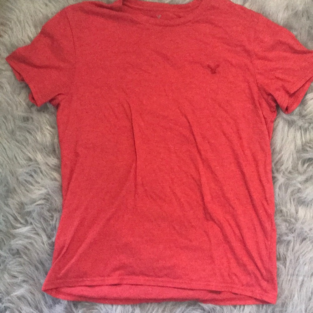 Cherry red American eagle shirt